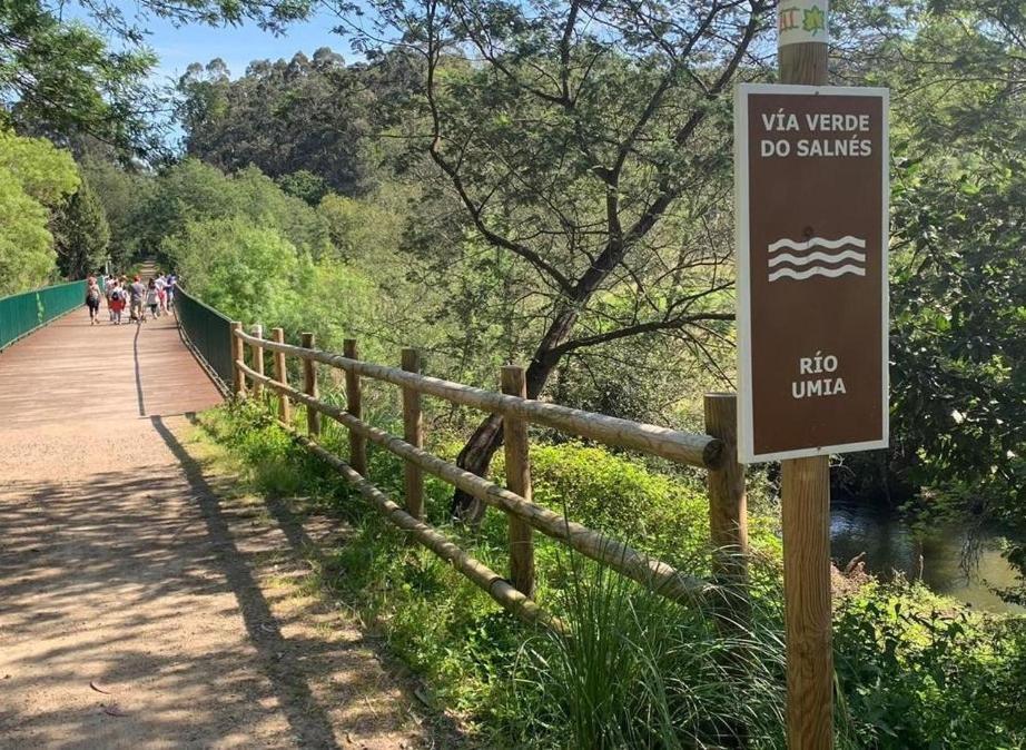 Alojamiento A Tafona Caldas De Reis Bagian luar foto